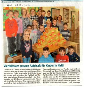 Bericht der Grundschule Adelzhausen